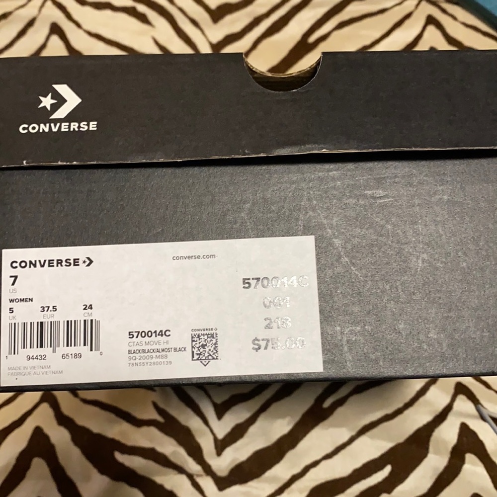 Brand new high top platform Converse sneakers
